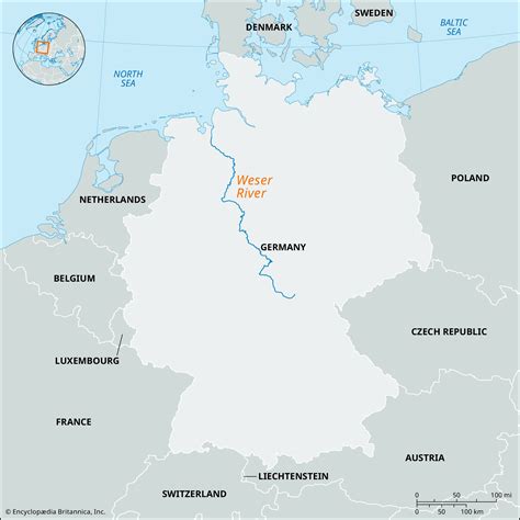 Weser River | Germany, Map, Length, & Facts | Britannica