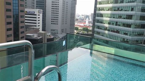 Infinity Swimming Pool at Ascott Raffles Place in Singapore - YouTube