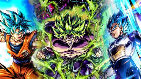 [DB Legends] Goku and Vegeta vs Broly Wallpaper by Fabio2598 on DeviantArt