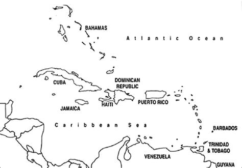 Map of the Caribbean showing Trinidad and Tobago. | Download Scientific ...