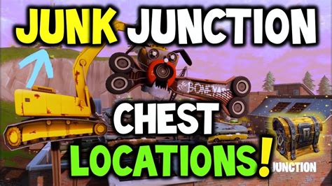 Fortnite Junk Junction CHEST LOCATIONS! "Search Chests in Junk Junction ...