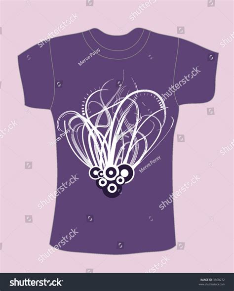 Vector Purple T-Shirt Design - 3860272 : Shutterstock