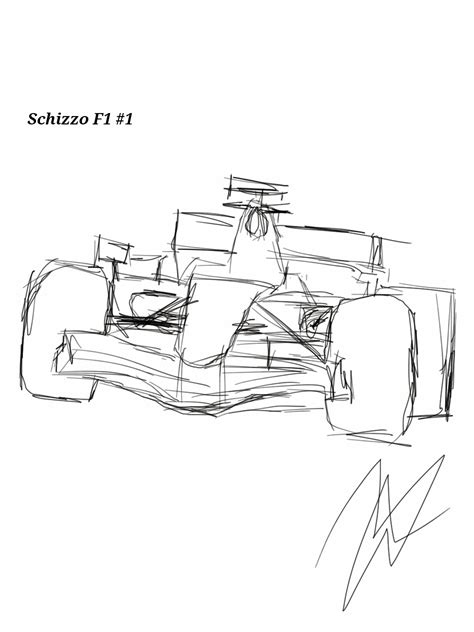 First F1 car sketch by PatMichael95 on DeviantArt