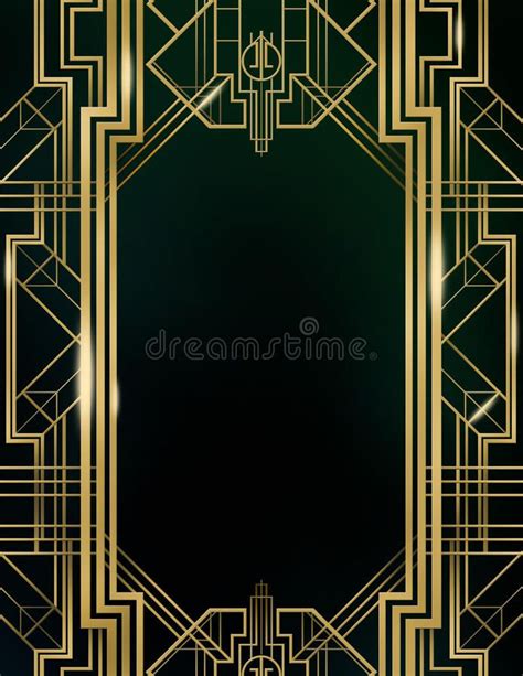 Art Deco Great Gatsby Background Fotografia Stock - Illustrazione di ...