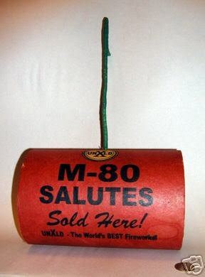 M80 FIRECRACKER SALUTE SALES SIGN CHERRY BOMB FIREWORKS | #36367262