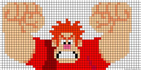 wreck it ralph pixel art grid - onlinecar5be9fec2