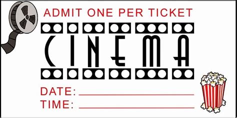 Printable Movie Tickets Template Inspirational Family Strong Free ...