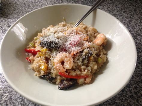 Prawn and black pudding risotto #yumbum | Recipes, Black pudding, Food