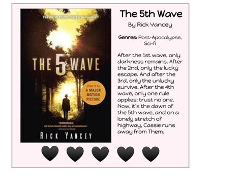 CommonBookSense: Book Review: The 5th Wave: book one of the 5th Wave ...