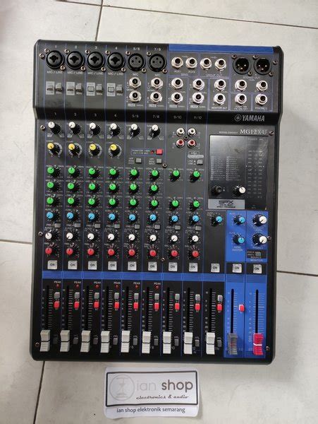 Jual Mixer Audio Yamaha MG12XU MG 12XU MG 12 XU Grade A 12 Chanel Efek ...