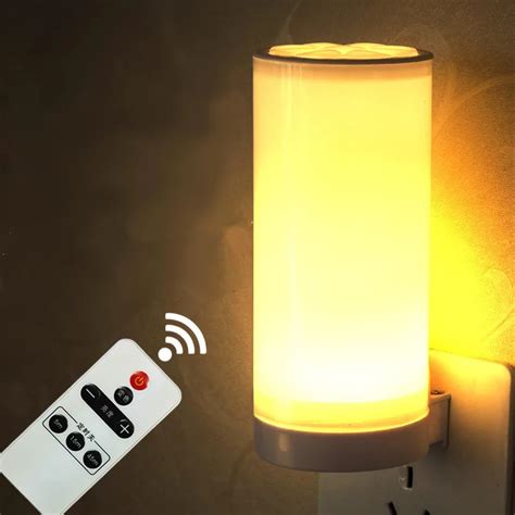 2019 New Cylindrical remote 220V LED Remote control Dimmer night light ...