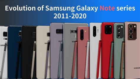 Evolution of Samsung Galaxy Note series 2011-2020 - YouTube