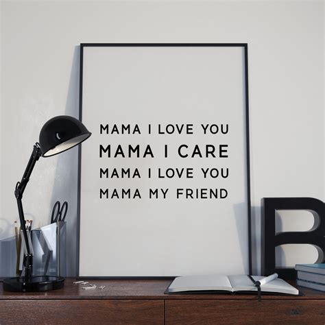 Spice Girls Mama Lyrics Quote Mother's Day Gift Last - Etsy UK