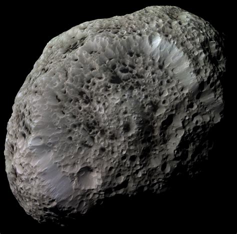 Color mosaic of Hyperion | The Planetary Society