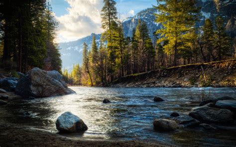 nature, River, Mountain, Trees, Rock, HDR Wallpapers HD / Desktop and ...