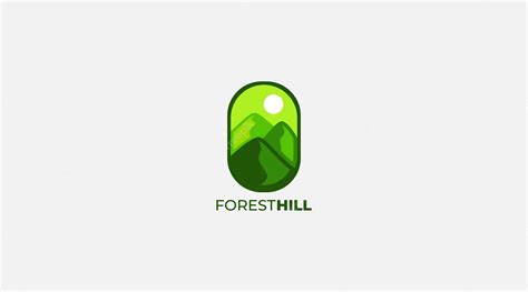 Premium Vector | Forest hill logo design vector icon inspiration