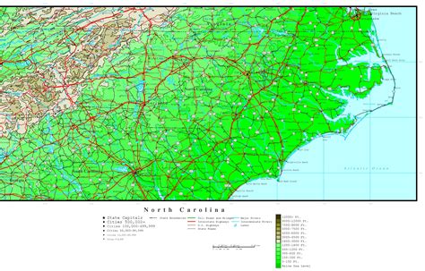 Western North Carolina Topographic Map - Goldie Georgeanna