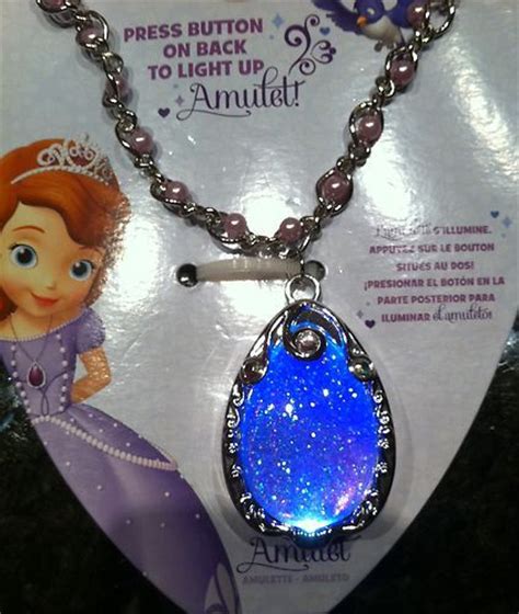 Disney Store Sofia The First Light Up Amulet Necklace | eBay | Sofia ...