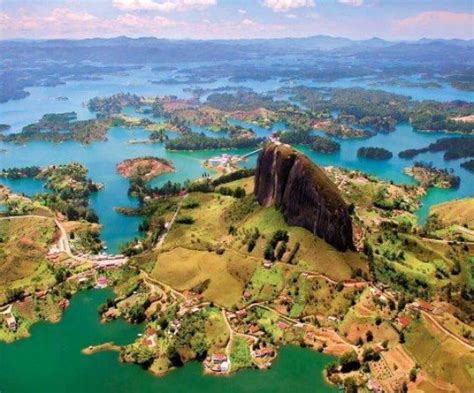 Beautiful worth the climb - Review of Laguna de Guatape, Medellin ...