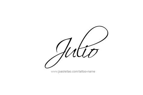 Julio Name Tattoo Designs J Tattoo, Tattoo Lettering, Name Tattoos ...