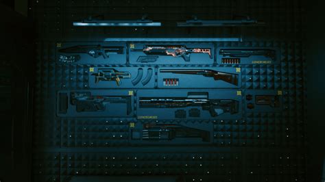 All Stash Wall Iconic Weapons - Cyberpunk 2077 Mod