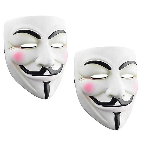 Junyulim Anonymous Vendetta Hacker Mask Guy Fawkes Game Master Costume ...