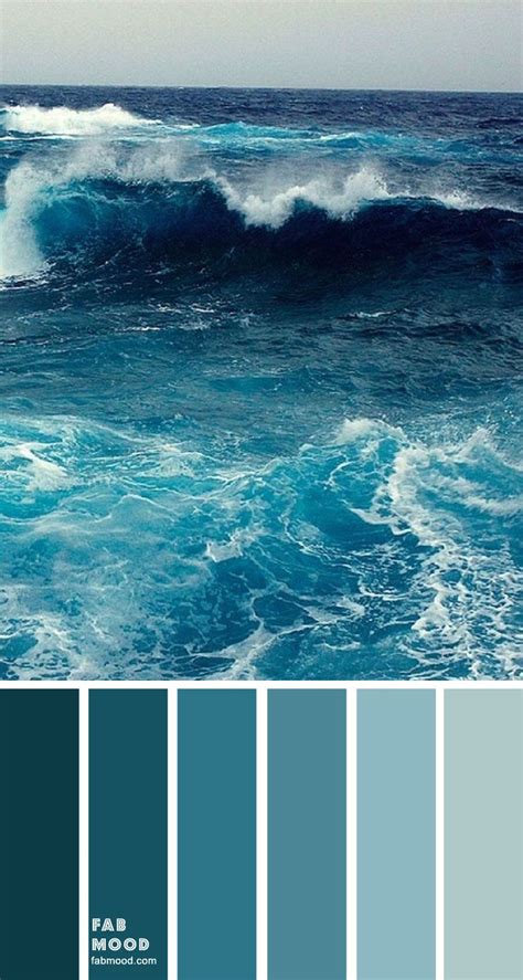 Shades of Green Sea Color Palette | Turquoise color palette, Color ...