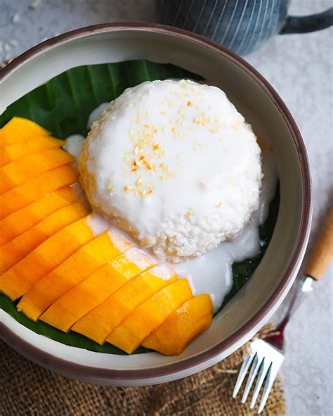 Mango Sticky Rice With Coconut Cream - Good Old Vegan