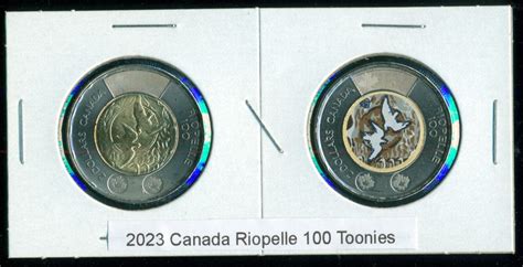 2023 Canada $2 Toonie Coin, Color/Non-color Jean Paul Riopelle 100th ...