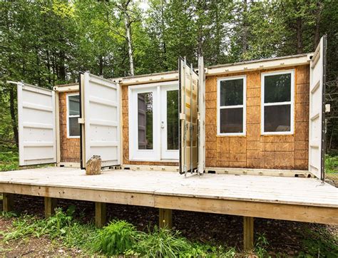 A Canadian man built this off-grid shipping container home for just $20,000