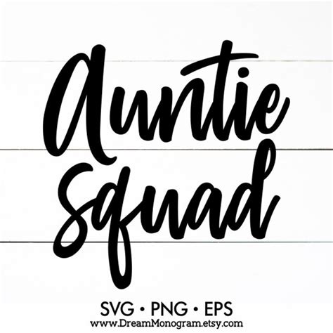 Auntie squad Svg Auntie Aunt life BAE Aunt vibes Future | Etsy