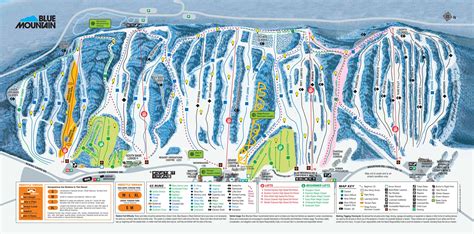 Blue Mountain Ski Resort Trail Map