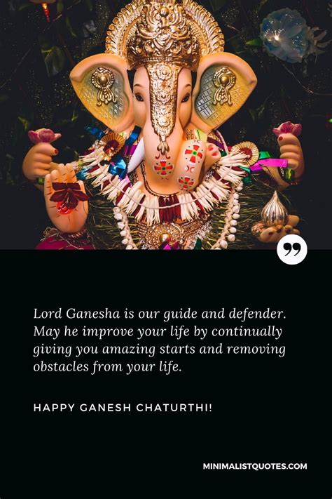 Lord Ganesha is our guide and defender. May he improve your life by ...