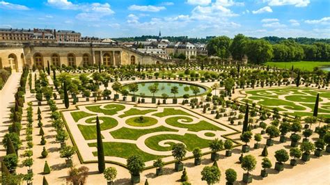 Gardens of the Versailles Palace near Paris, France ...