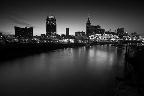 Nashville Skyline Black and White Photograph by John Magyar Photography ...