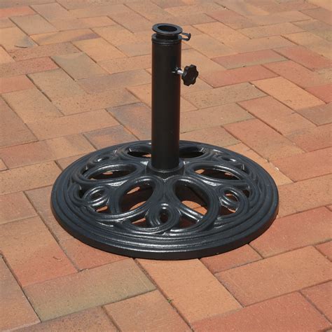 Sunnydaze Outdoor Heavy-Duty Cast Iron Decorative Patio Yard Round ...