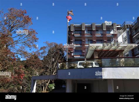 ALISHAN, TAIWAN - DECEMBER 1, 2018: Alishan House national park hotel ...