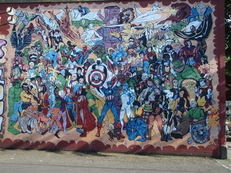 Marvel Super Heroes Mural by indigobluebookworm on DeviantArt