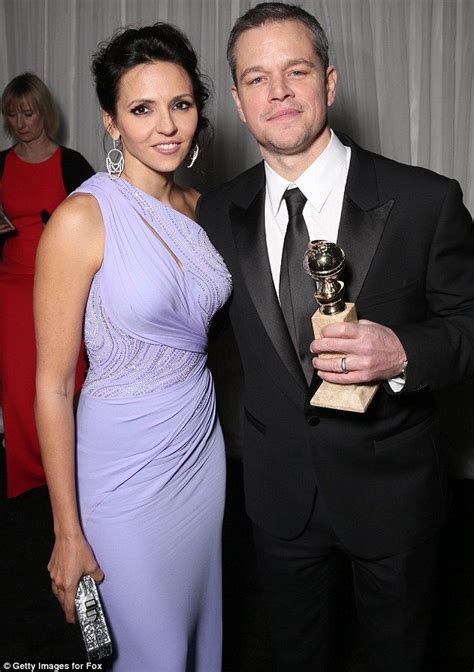 Matt Damon and wife Luciana wear black at Critics' Choice Awards | Matt ...