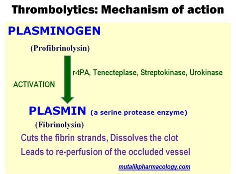 Thrombolytic (Fibrinolytic) Agents | Mutalik Pharmacology