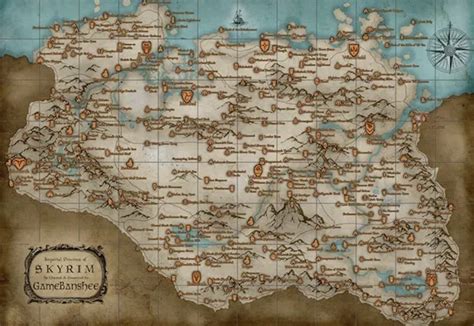 Playing Skyrim? Get this high-res, printable world map – Destructoid