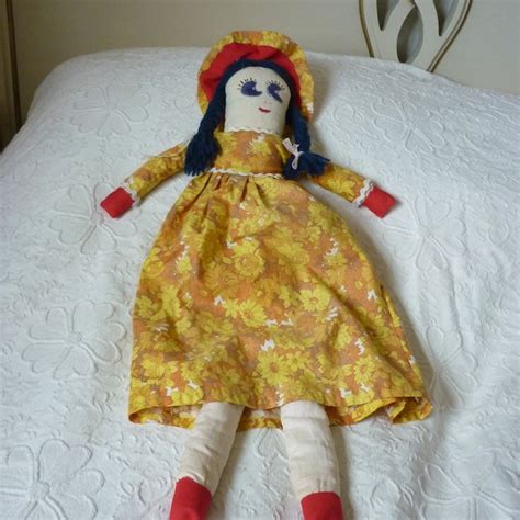 Vintage Rag Doll - Etsy