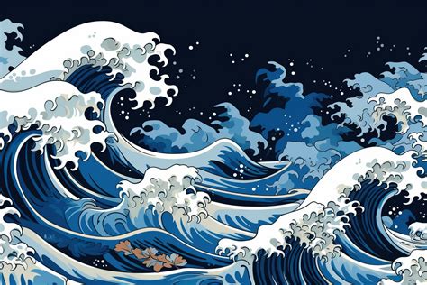 Wave Painting Japanese