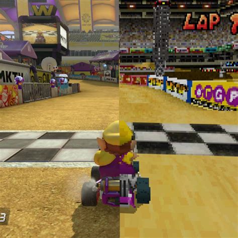 Mario Kart DS & 8 Waluigi Pinball/Wario Stadium Mashup : wiiu