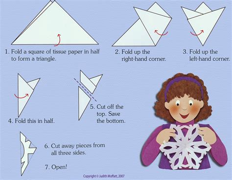 How To Make A Snowflakes Tutorial - Origami