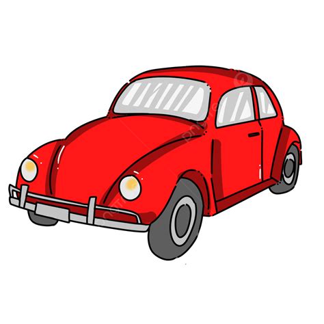 Cute Red Car Cartoon Style, Car Clipart, Cute Clipart, Cartoon Clipart ...