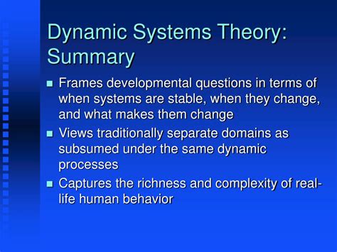 PPT - Dynamic Systems Theory PowerPoint Presentation - ID:261633