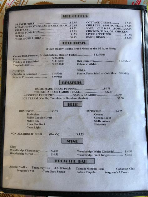 Menu at Michael's Cafe, Cathedral City, Date Palm Dr