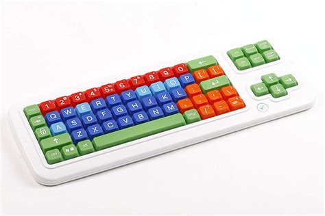 Clevy Large Print Mechanical solid spill proof Color coded Keyboard ...