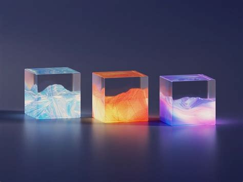 GLASS-CUBE-5-12 | Glass cube, Cube, Glass design